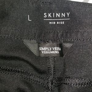 Simply Vera, Vera Wang midrise skinny cotton pants